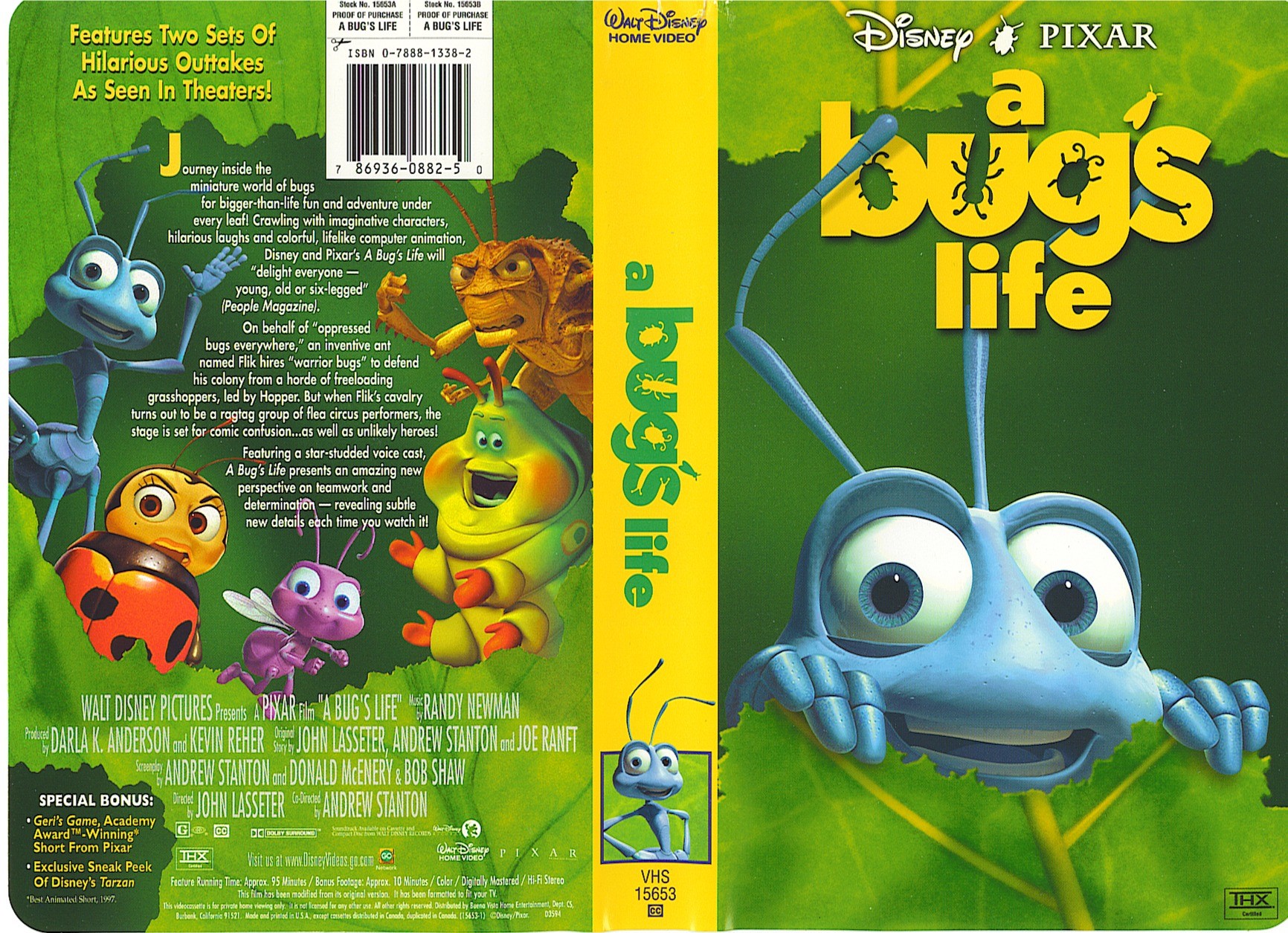 a bugs life 1999 vhs