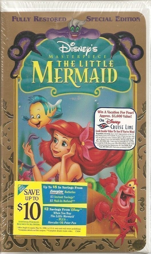 Opening To The Little Mermaid 1998 VHS From Walt Disney Home Video   Latest