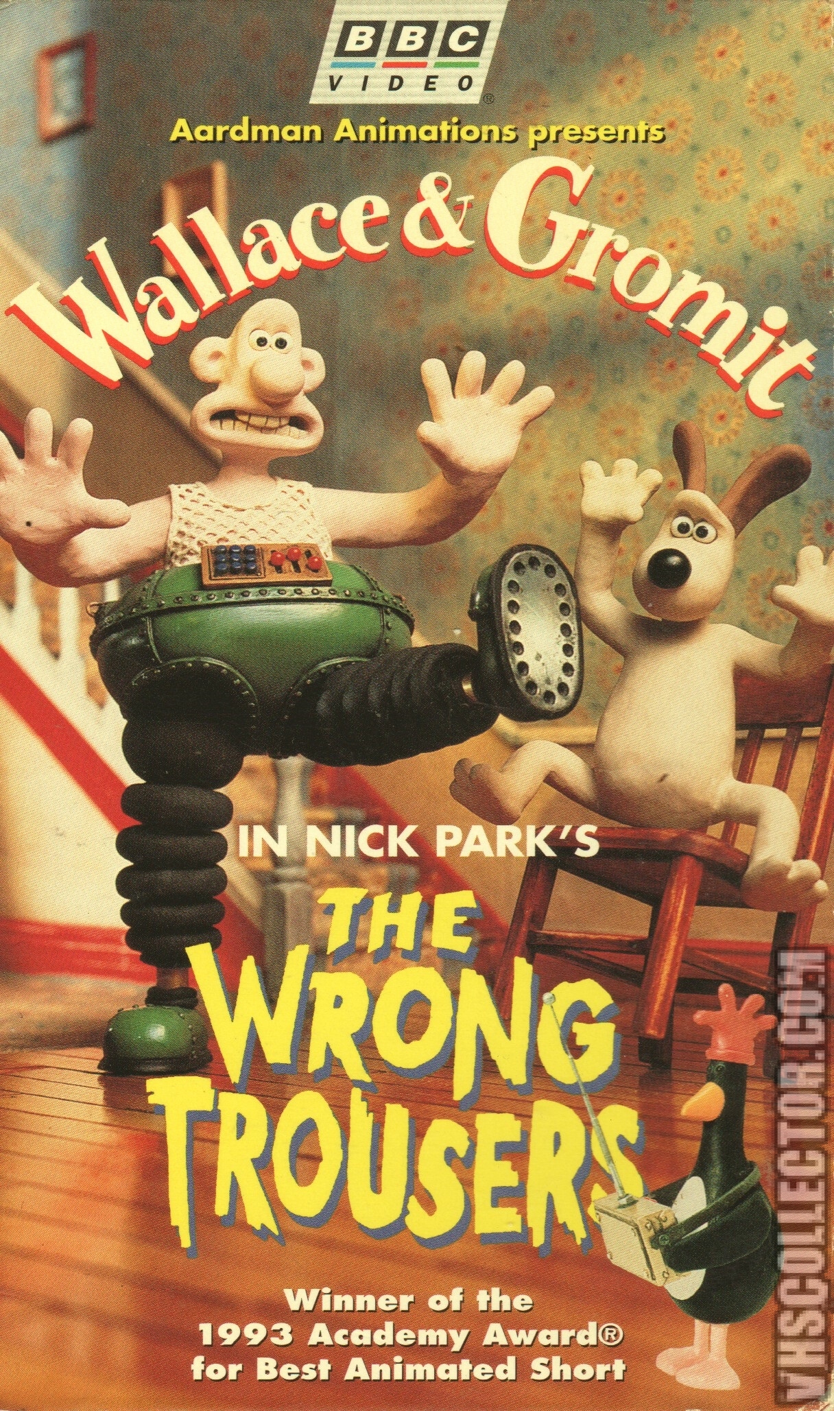 Wallace And Gromit The Wrong Trousers Subtitles Image - Wallace And Gromit The Wrong Trousers VHS Front Cover.jpg