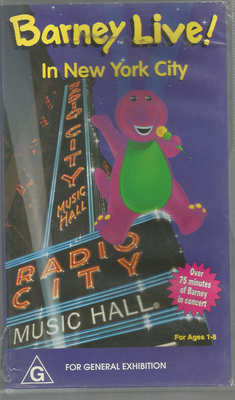 Opening To Barney Live In New York City (Australian VHS ...