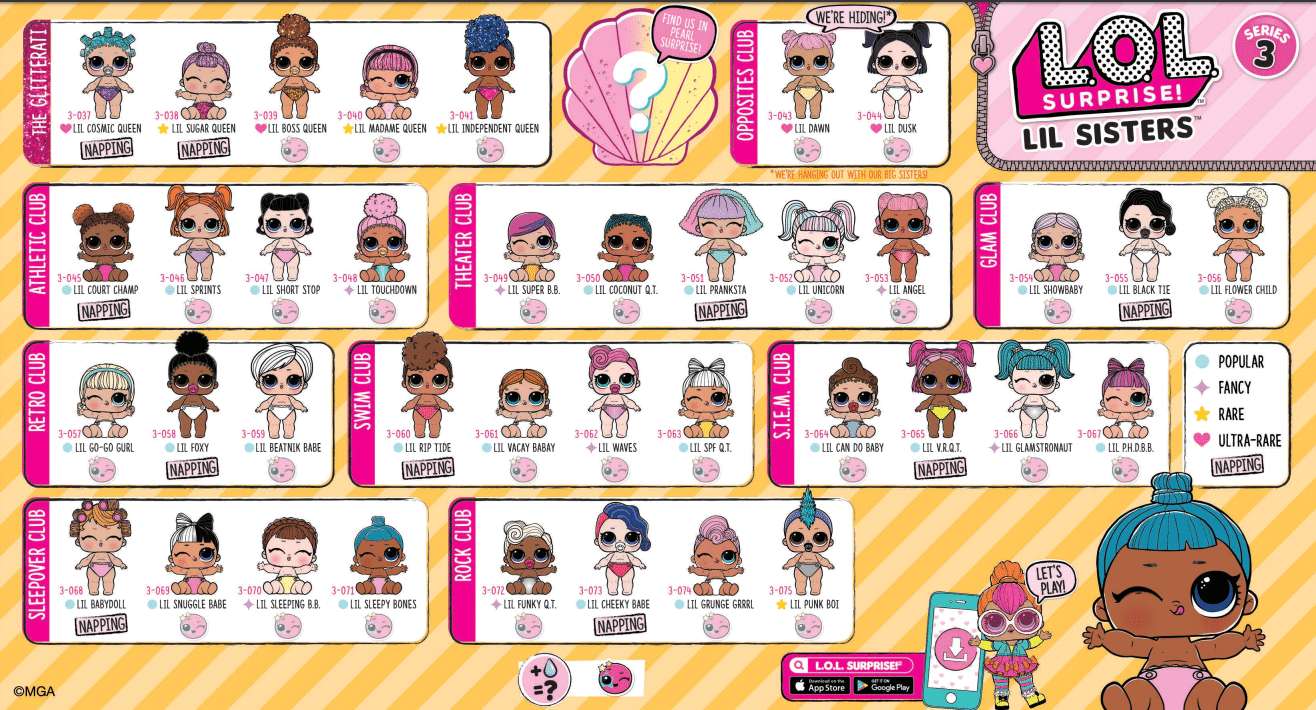 lol dolls collectors guide series 2