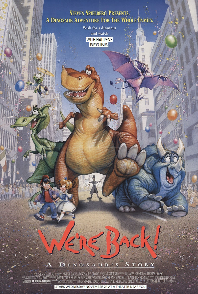 1993 We're Back! A Dinosaur's Story 1993 We're Back! A Dinosaur's Story