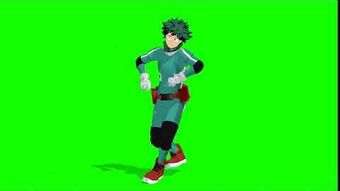 Deku Dance - roblox fortnight default dance green screen