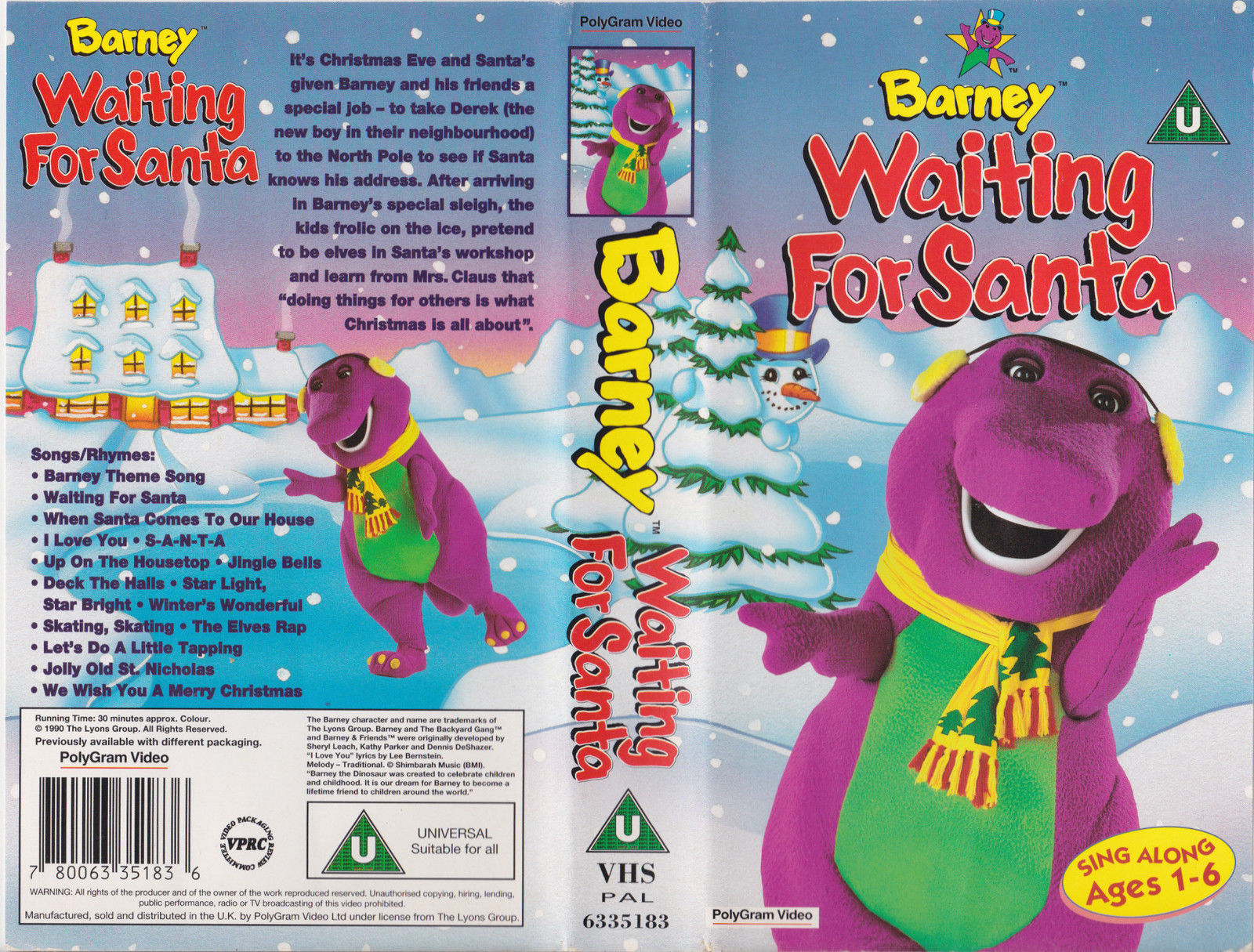 Opening To Waiting For Santa 1999 UK VHS Disney Videos Version