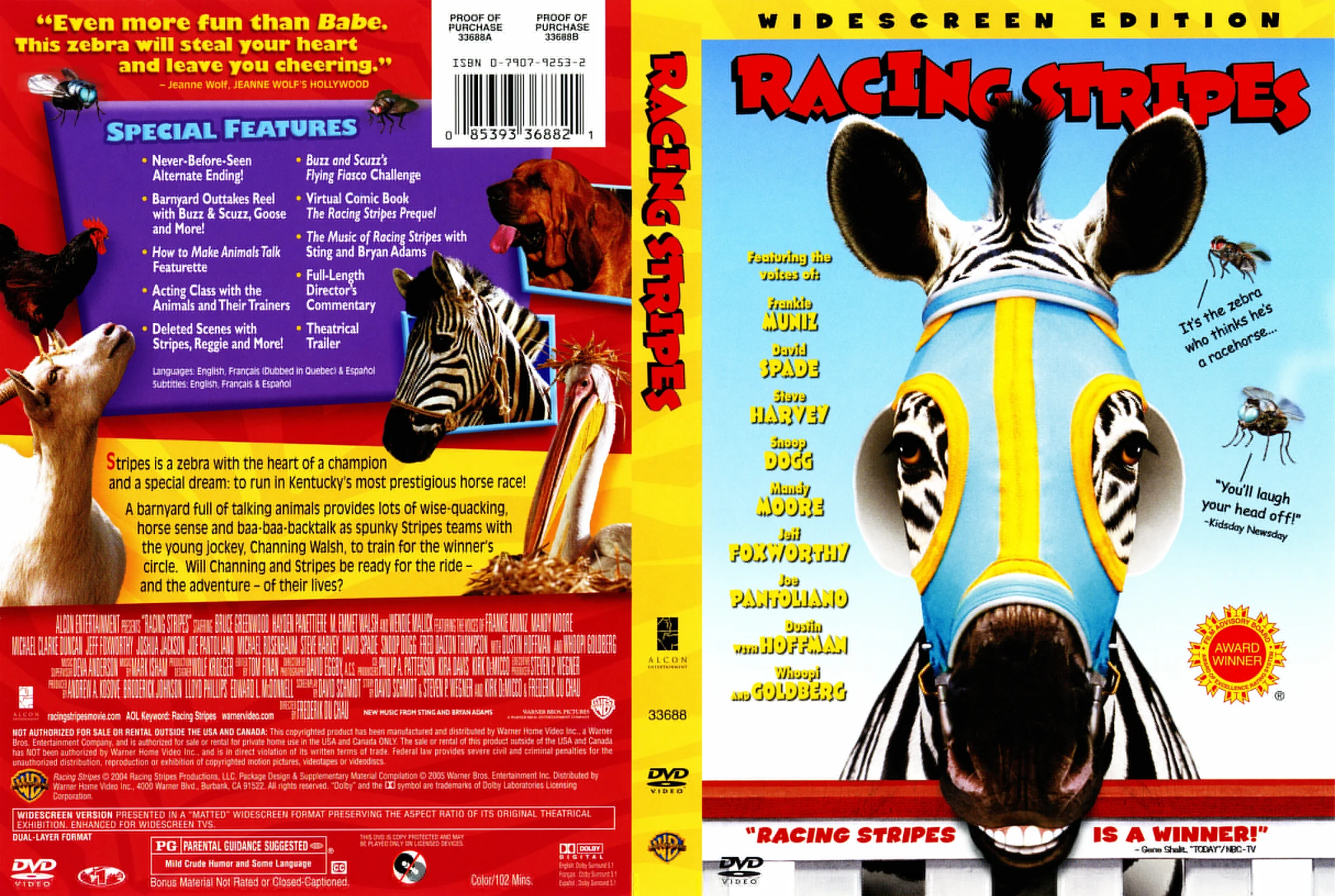 Opening And Closing To Racing Stripes 2005 DVD (From Summit
