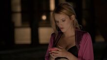 Nina on phone