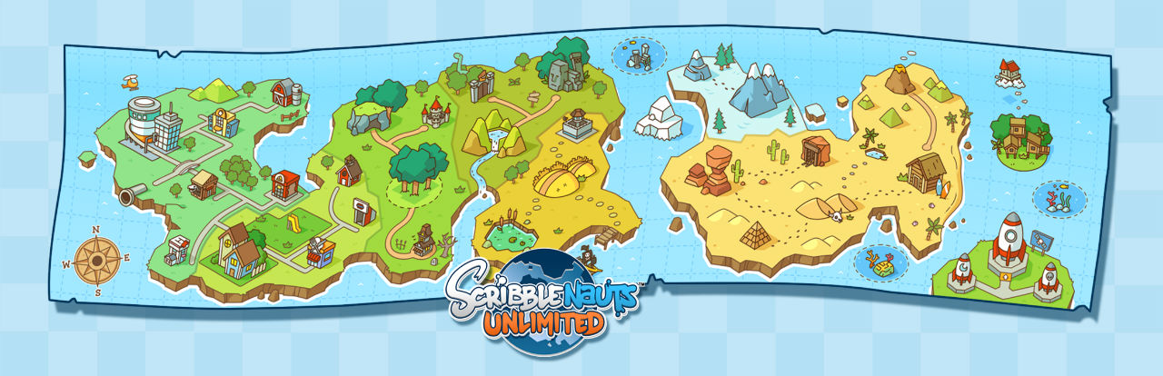 Resultado de imagen para mapa scribblenauts
