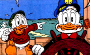 Scrooge and Pothole During Race