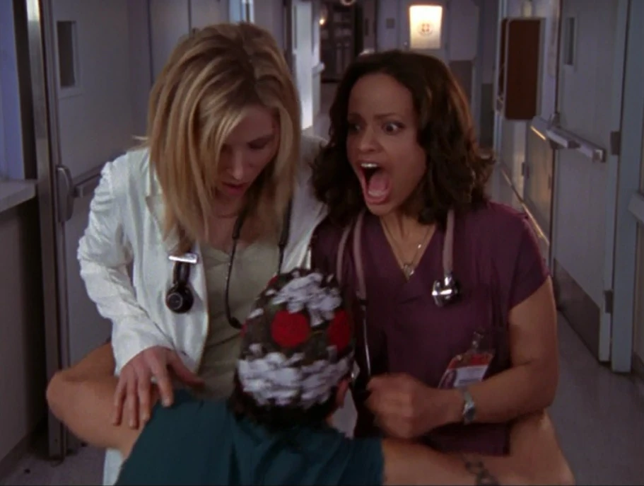 Image 5x20Todd sniffs Elliot, Carla.jpg Scrubs Wiki FANDOM powered by Wikia