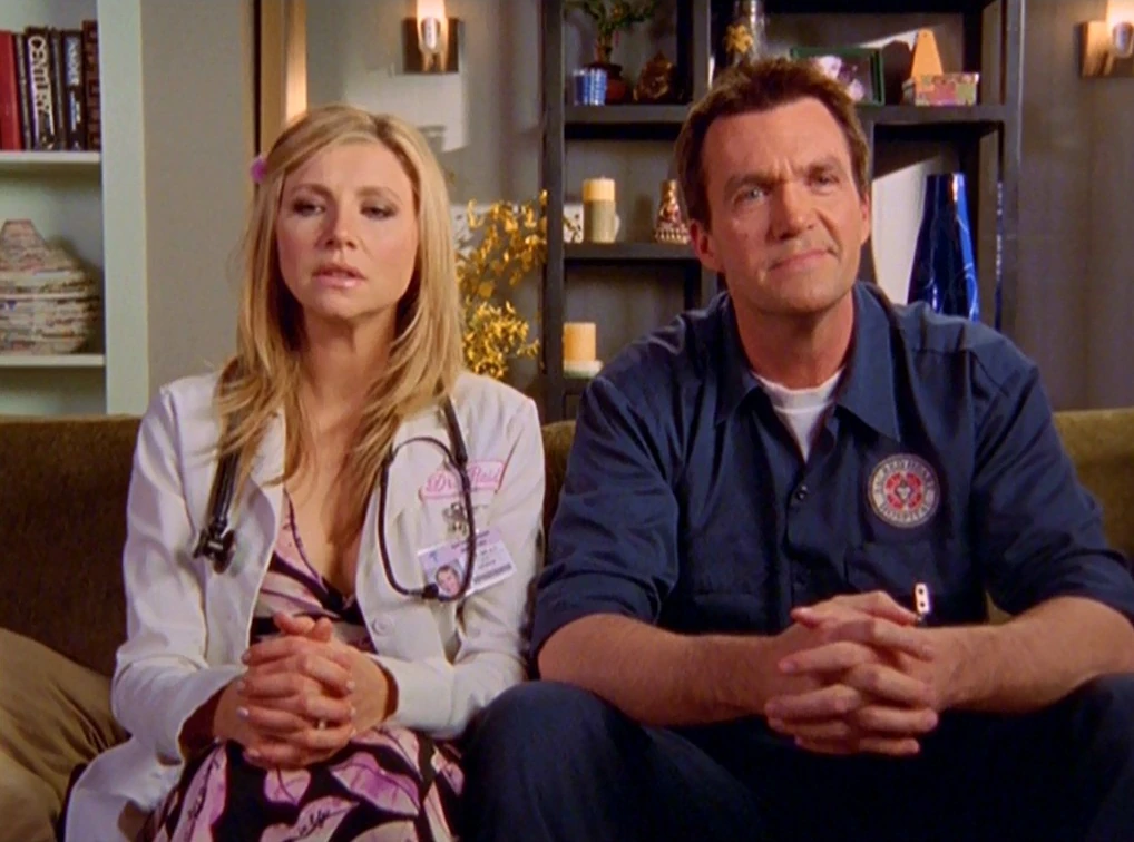 Image 6x19Married Elliot and Janitor.jpg Scrubs Wiki FANDOM