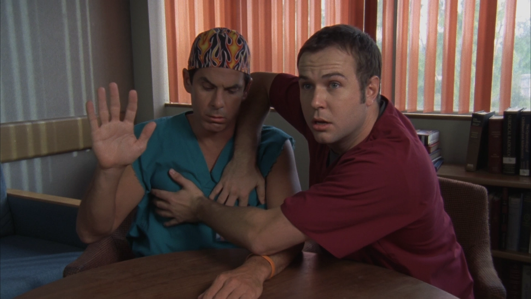 Image 8x17 Jimmy on Todd.png Scrubs Wiki FANDOM powered by Wikia