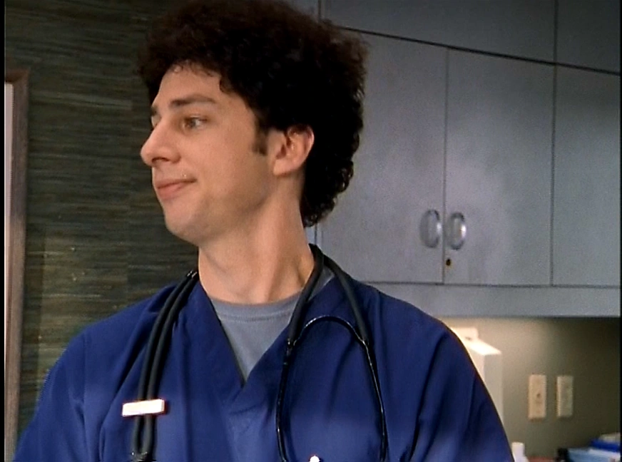 Image 2x3 JD with perm.png Scrubs Wiki FANDOM powered by Wikia