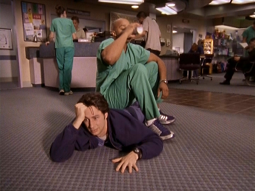 Image 3x11 Turk Sits On Jd Scrubs Wiki Fandom Powered By Wikia 