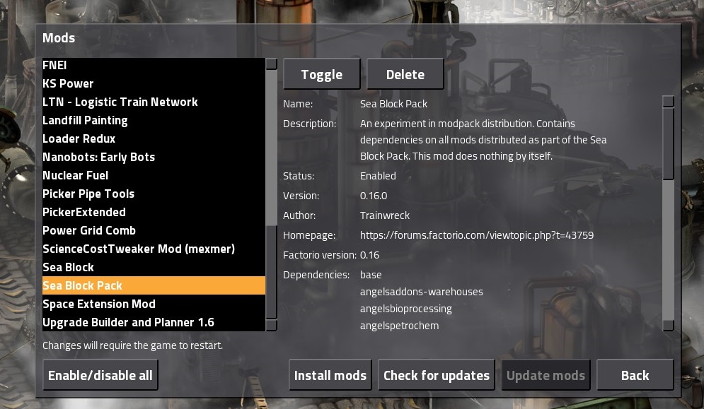 factorio latest version modpacks factorio latest version modpacks