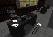 Gaffar's desk in SHC