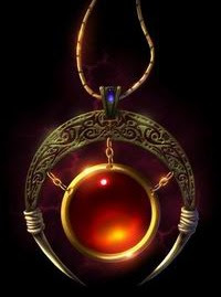 Talisman crescent n red