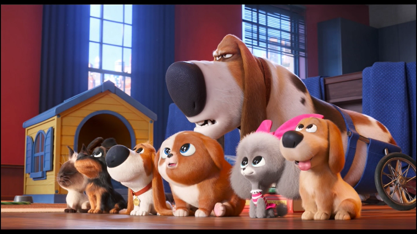 Paquete De 4 Mascotas En Miniatura De Illumination Movie Secret Life Of Pets With Tiberius The Hawk, Max, Gidget Y Boxer