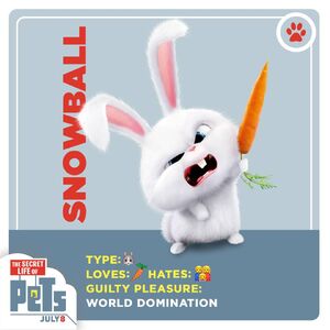 Snowball Gallery The Secret Life Of Pets Wiki Fandom