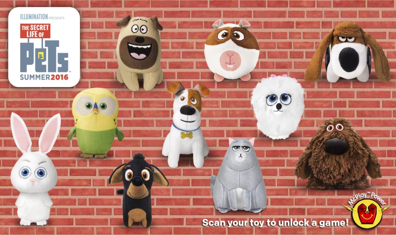 happy meal toys secret life of pets 2