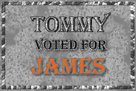 Tommy jury vote james