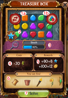 Treasure Box solve window