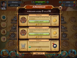 Achievements collect reward