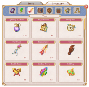 Tools in Inventory