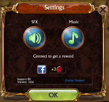 Game settings