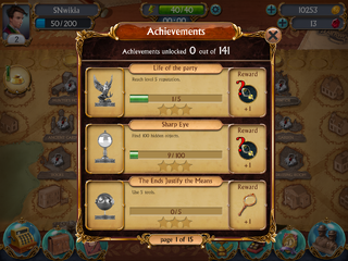 Achievements incomplete