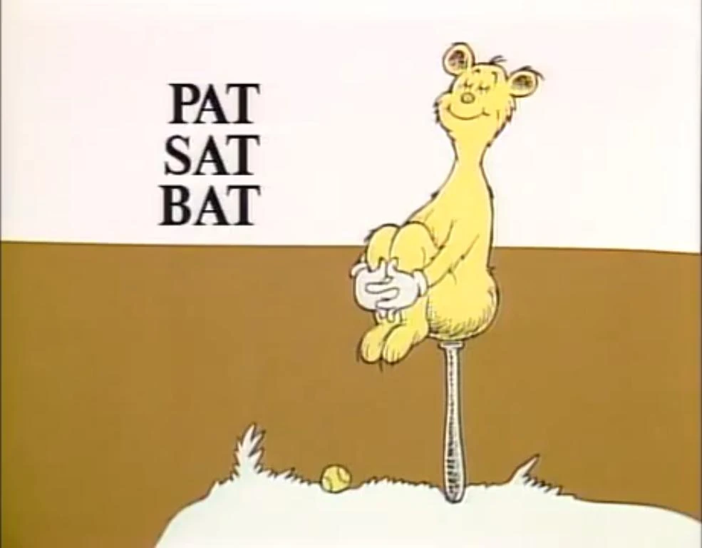 Image Pat sat on bat.jpg Dr. Seuss Wiki FANDOM powered by Wikia