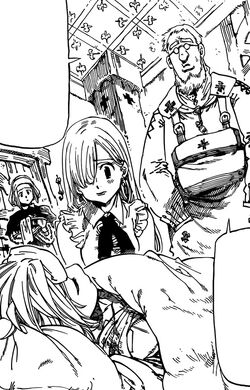 Elizabeth devant Meliodas