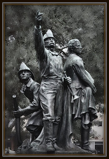 Volunteer Fire Department Statue