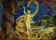Eve tempted by the serpent william blake