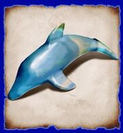 Dolphin statue