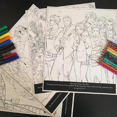 Libro oficial para colorear de Cazadores de Sombras | Wiki ...