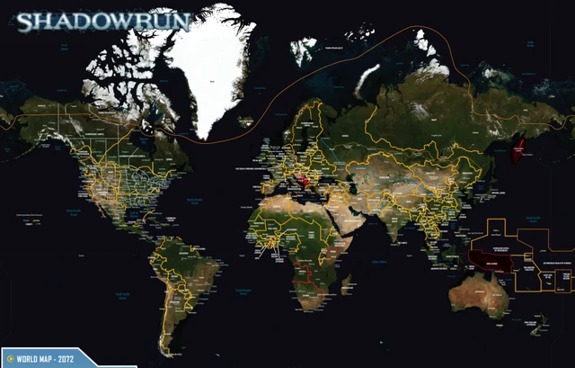Image - World Map from Shadowrun Sourcebook, Sixth World Almanac.png Image - World Map from Shadowrun Sourcebook, Sixth World Almanac.png