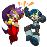 Shantae mighty no 9 highfive 02