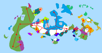 Древняя карта расселение