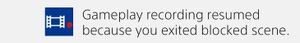 Blocked RecordingResume