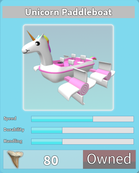 unicorn paddleboat  sharkbite wiki  fandom
