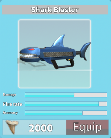 Shark Blaster Sharkbite Wiki Fandom - jaws roblox minigun code