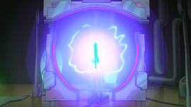 The portal appears to open