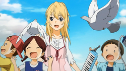 Kaori y los niños