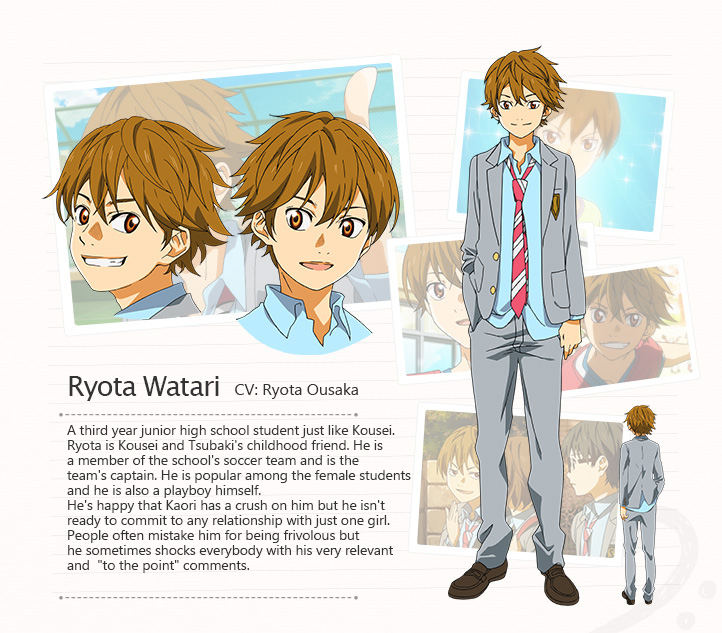 Ryota Watari Shigatsu Wa Kimi No Uso Wiki Fandom