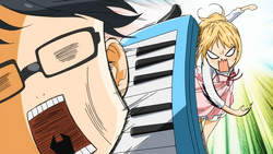 Kaori golpea a Kousei