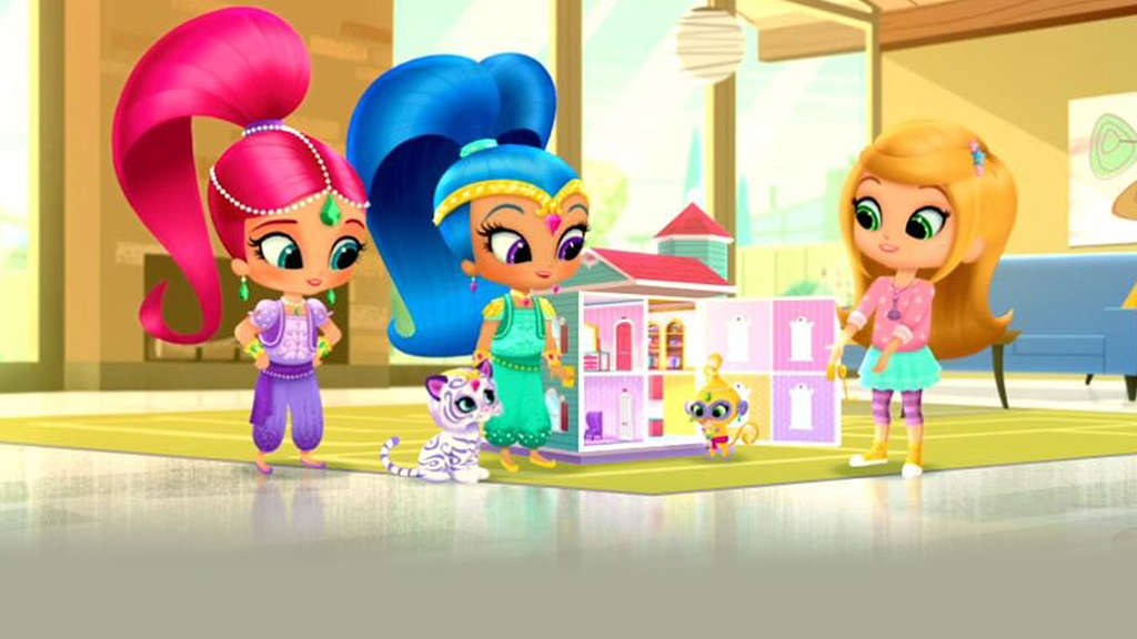 shimmer shine doll house