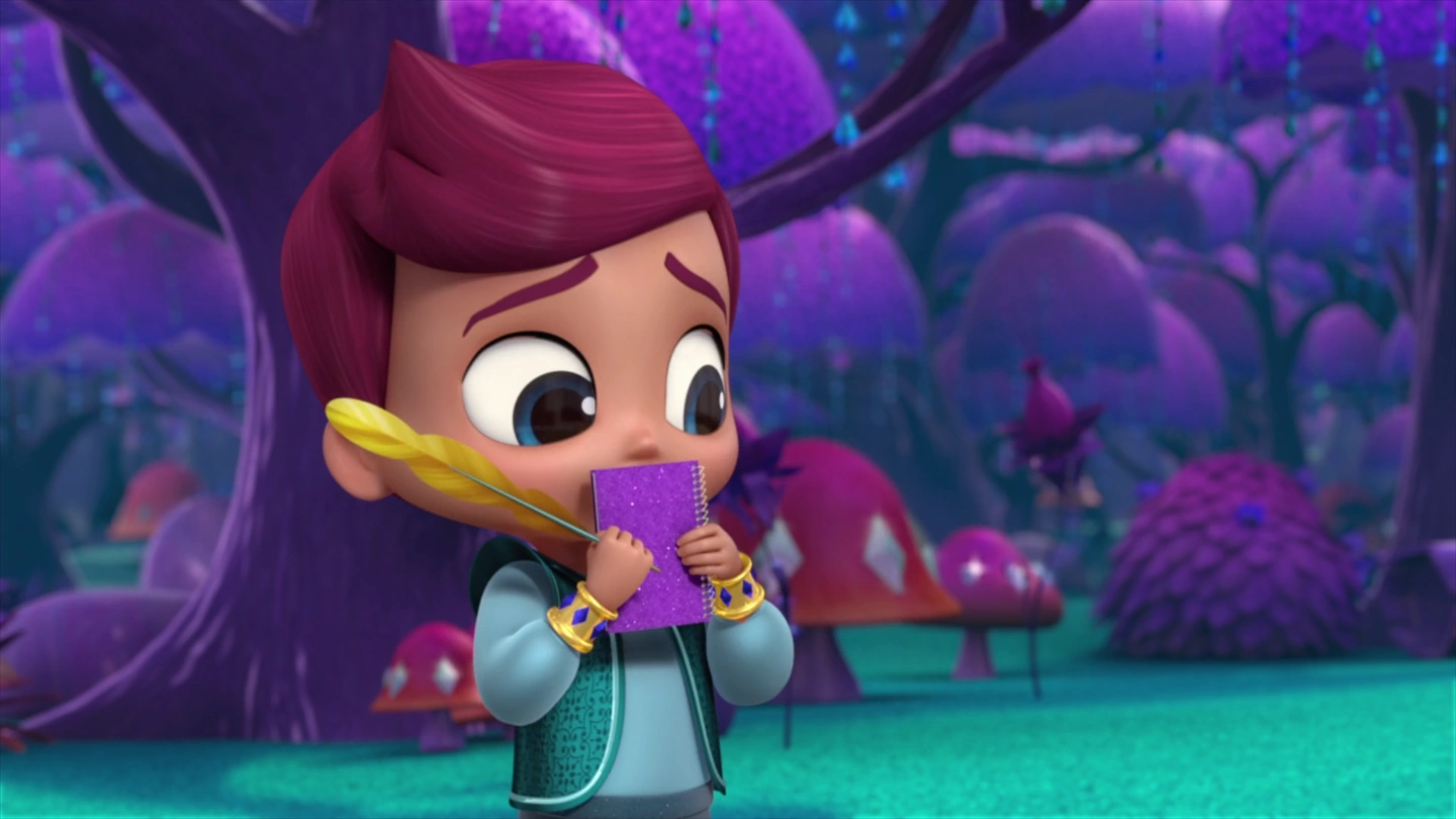Image Kaz with His Journal Shimmer and Shine.png Shimmer and Shine