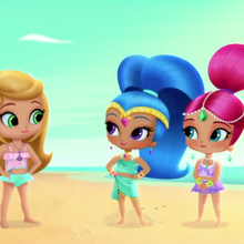 shimmer and shine bathing suit