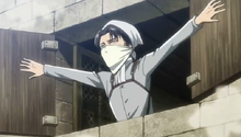 Rivaille limpiando el castillo