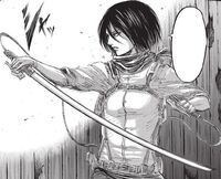 Mikasa estrae la lama